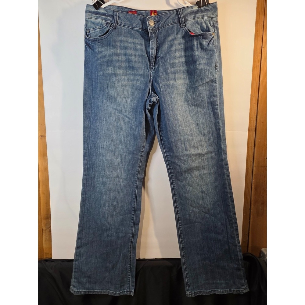 SASSON BOOT CUT BOOGIE OOH LA LA WOMENS JEANS SZ 14 0526-3